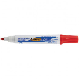 Bic Drywipe Marker Bullet Tip Red [Pack of 12]