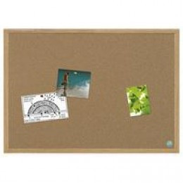 Bi-Office Earth-It Oak Farme Cork Board 1200x900mm