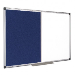 Bi-Office Combination Magnetic and Felt Board 900x600mm