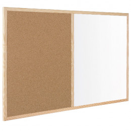 Bi-Office Cork Write-On Wipe-Off Board 900x600mm