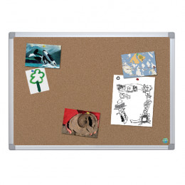 Bi-Office Earth-It Aluminium Cork Board 900x600mm