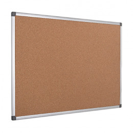 Bi-Office Cork Notice Board Aluminium Frame 2400x1200mm