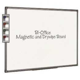 Bi-Office Magnetic Whiteboard 600x450mm Aluminium