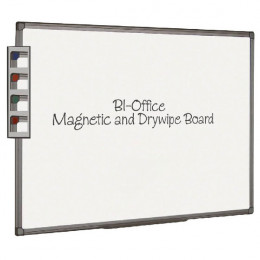 Bi-Office Magnetic Dry Erase Board Aluminium Frame 2400x1200mm
