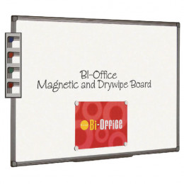 Bi-Office Magnetic Whiteboard 1800x1200mm Aluminium