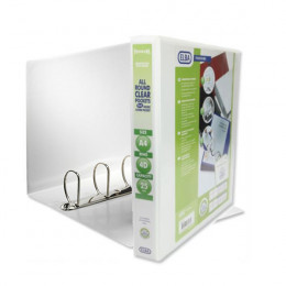 Elba A4 25mm 4 D-Ring Presentation Binder White [Pack of 10]