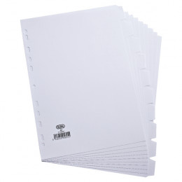 Elba White Card Divider 10 Part