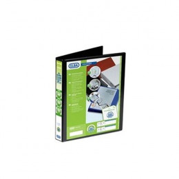 Elba Panorama A4 2 D-Ring Presentation Binder 25mm Black [Pack of 6]