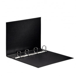 Elba Panorama Presentation Binder A4 4 D-Ring 40mm Black [Pack of 6]