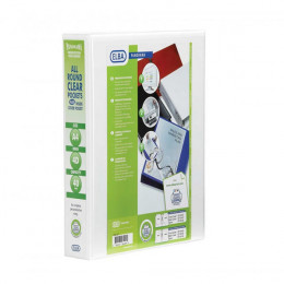 Elba A4 4 D-Ring Presentation Binder 40mm White Panorama