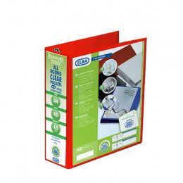 Elba Panorama Presentation Lever Arch File A4 70mm Red [Pack of 5]