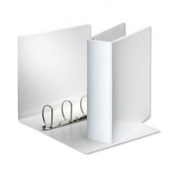Elba A4 Panorama 65mm 4 D-Ring Presentation Binder White