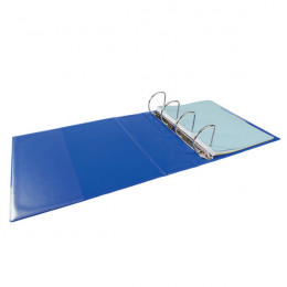 Elba A4 Panorama 65mm 4 D-Ring Presentation Binder Blue