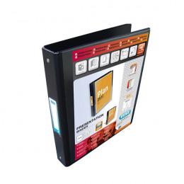 Elba 4-Ring Binder PVC A4 Black