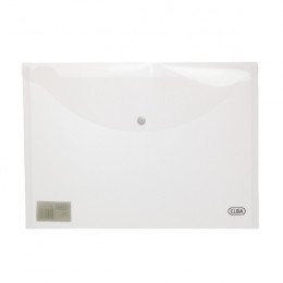 Elba Snap Wallet A4 Polypropylene Clear [Pack of 5]