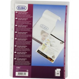 Elba Expanding Document Pocket Clear [Pack of 10]