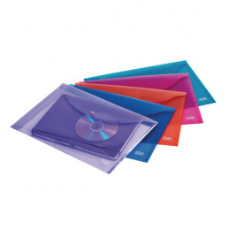 Elba Snap Wallet A4 Polypropylene Assorted [Pack of 5]