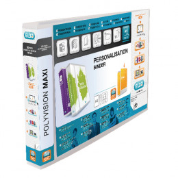 Elba Polyvision Maxi Presentation Binder A3 30mm Landscape Clear [Pack of 5]