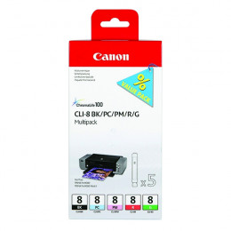 Canon CLI8 BK/PC/PM/R/G Multipack