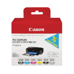 Canon PGI550 and CLI551 Black and Colour Multipack