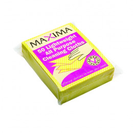 Lightweight All Purpose Cloth Yellow [Pack of 50]