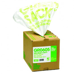 Green Sack White Pedal/Office Bin Liners