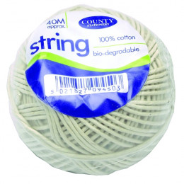 County String Ball Medium Cotton 40m [Pack of 12]