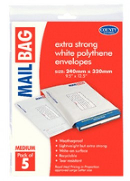 County Mail Bag Medium 240x320mm [Pack of 5x10]