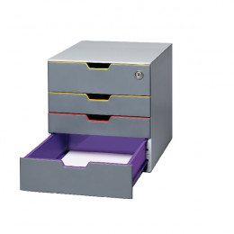 Durable Varicolor 4-Drawer Box