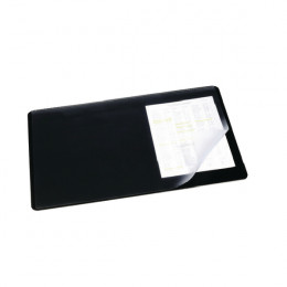 Durable Desk Mat 520x650mm Clear and Black