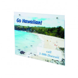 Deflecto Wall Sign Holder A4 Landscape Clear
