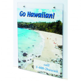 Deflecto Wall Sign Holder A4 Portrait Clear