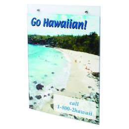 Deflecto Wall Sign Holder A5 Portrait Clear