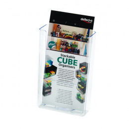 Deflecto Flat Back Literature Holder 1/3 A4