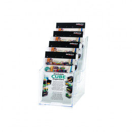 Deflecto Literature Holder DL 4 Tier Clear
