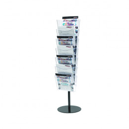 Deflecto Literature File Floor Stand for A4 7 Pocket