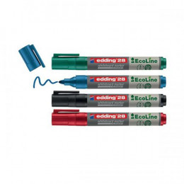 edding 28-4 S Ecoline whiteboard marker A5 [Pack of 4]