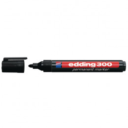 Edding 300 Marker Bullet Tip Black [Pack of 10]