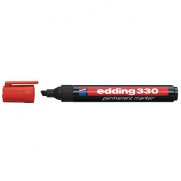Edding 330 Marker Chisel Tip Black [Pack of 10]