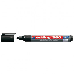 Edding 360 Drywipe Black Marker [Pack of 10]