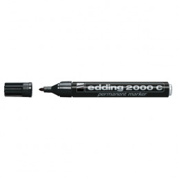 Edding 2000C Permanent Marker Black [Pack of 10]