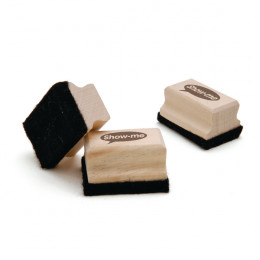 Show-me Wooden Handled Mini Felt Eraser [Pack of 30]