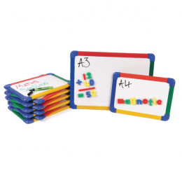 Show-me A4 Rainbow Framed Magnetic Whiteboard [Pack of 10]