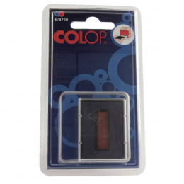Colop E/4750 Replacement Ink Pads Blue and Red [Pack of 2]