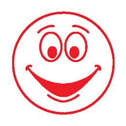 Colop Motivational Stamp Happy Face Red