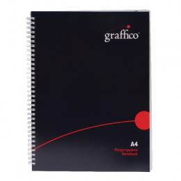 Graffico Twin Wire Polypropylene A4 Notebook 140 Pages