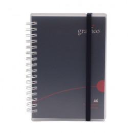 Graffico Twin Wire Polypropylene A6 Notebook 140 Pages