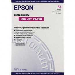 Epson S041068 Photo Quality Inkjet Paper [Pack of 100]