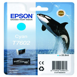 Epson T7602 Cyan Ink Cartridge C13T76024010 / T7602