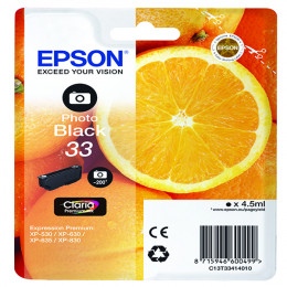 Epson 33 Photo Black Inkjet Cartridge C13T33414010 / T3341